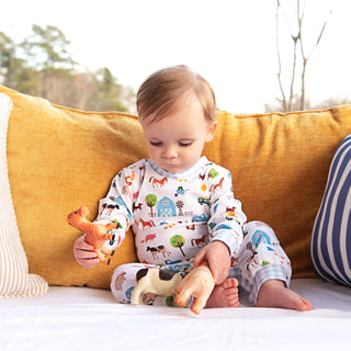 Farm Truck Romper Romper Seven Lantern Lane Size: 3M