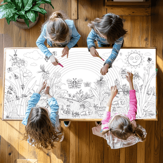 Bugs Coloring Tablecloth Party Supplies Creative Crayons Workshop Style: Images