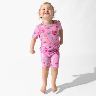 Bamboo Pajama Set with Shorts - Mean Girls: So Fetch Bellabu Bear Size: 18-24 Months