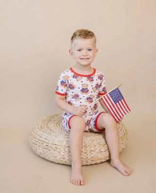 Bamboo Shorts Set | American Bear LUCKY PANDA KIDS