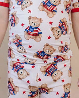 Bamboo Shorts Set | American Bear LUCKY PANDA KIDS