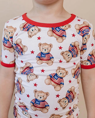 Bamboo Shorts Set | American Bear LUCKY PANDA KIDS