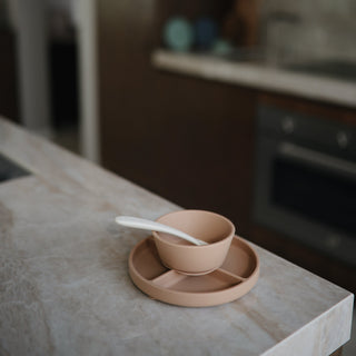 Silicone Suction Bowlsilicone tablewareMushieColor: Cambridge Blue