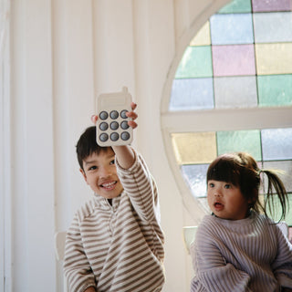 Phone Press Toy Press Toy Mushie Color: Cambridge Blue