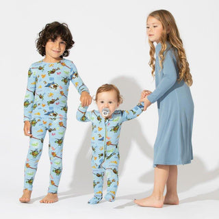 Bamboo Convertible Footie Romper - Teenage Mutant Ninja Turtles Pizza Baby & Toddler Sleepwear