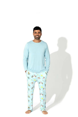 Men's Bamboo Long Sleeve Pajama Set - PAW Patrol Winter Pajamas
