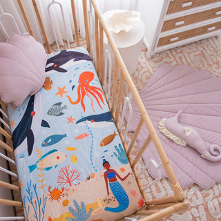 Beyond The Reef Standard Size Crib Sheet Crib sheets Rookie Humans Size: US Standard crib size