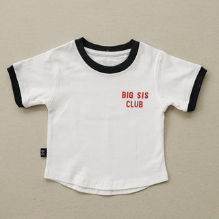 Big Sis Club Tee Olive + Scout Size: 3-6M