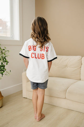 Big Sis Club Tee Olive + Scout Size: 3-6M