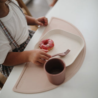 Square Dinnerware Plates, Set of 2DinnerwareMushieColor: Blush