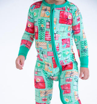 Bamboo Convertible Footie Romper - Ralphie (Gift Boxes) Baby & Toddler Sleepwear