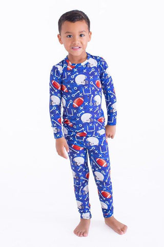 Bamboo Long Sleeve Pajama Set - Troy (Football) Baby & Toddler Sleepwear
