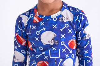Bamboo Long Sleeve Pajama Set - Troy (Football) Baby & Toddler Sleepwear