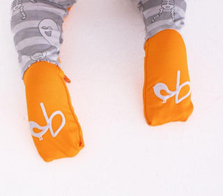 Bamboo Convertible Footie Romper - Georgie (Stripes with Ghosts and Skeleton) Glow-in-the-Dark Baby & Toddler Sleepwear