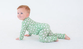 Convertible Footie Romper - Willow (Deer Dots) Baby & Toddler Sleepwear Birdie Bean Size: Newborn