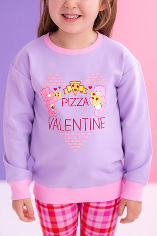Girl's Bamboo Crewneck Sweatshirt - Care Bears Pizza Valentine Baby & Toddler Tops Birdie Bean Size: 2T-3T