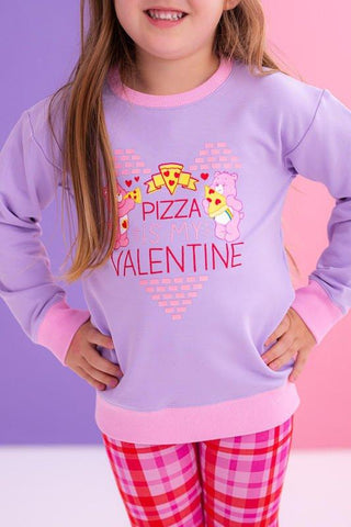 Girl's Bamboo Crewneck Sweatshirt - Care Bears Pizza Valentine Baby & Toddler Tops Birdie Bean Size: 2T-3T