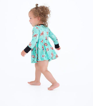 Girl's Bamboo Long Sleeve Twirl Bodysuit Dress - Elliot (Football) Baby & Toddler Dresses