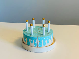 Wooden Birthday Cake Toy PoppyBabyCo Color: mint