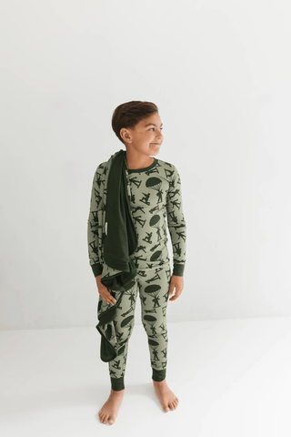 Bamboo Blanket - Army Men In My Jammers Size: One Size