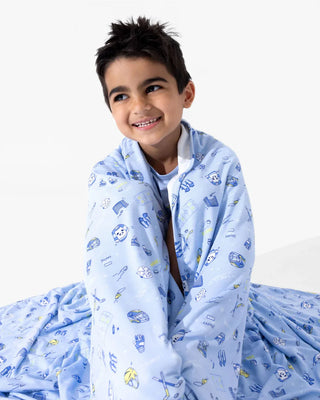 Bamboo Blanket - Hockey Bellabu Bear Size: One Size