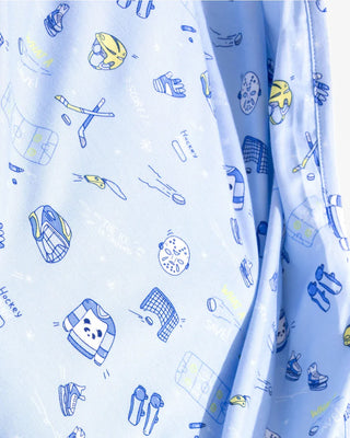Bamboo Blanket - Hockey Bellabu Bear Size: One Size