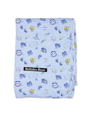 Bamboo Blanket - Hockey Bellabu Bear Size: One Size