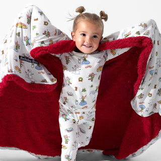 Bamboo Blanket - If You Give A Mouse A Cookie Bellabu Bear Size: 45 x 60 in
