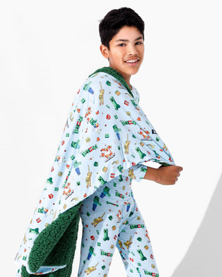 Bamboo Blanket - Minecraft Chicken Jockey Bellabu Bear Size: 45 x 60 in