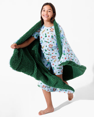 Bamboo Blanket - Minecraft Chicken Jockey Bellabu Bear Size: 45 x 60 in