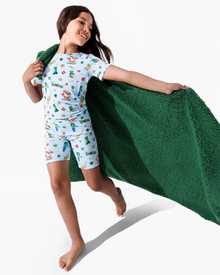 Bamboo Blanket - Minecraft Chicken Jockey Bellabu Bear Size: 45 x 60 in