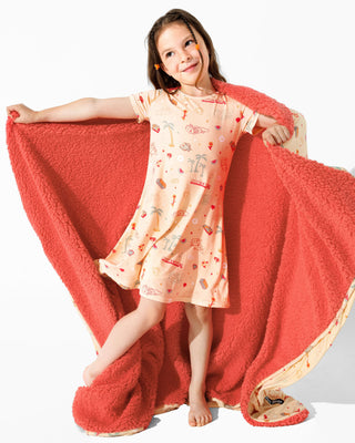 Bamboo Blanket - Minecraft Summer Vibes Bellabu Bear Size: One Size