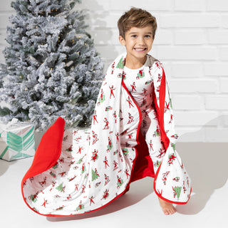 Bamboo Blanket - The Elf On the Shelf Bellabu Bear Size: One Size