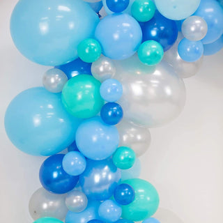 Underwater Blue Balloon Garland Kit Balloon Garlands Ellie's Party Supply Garland Length:: 5 Feet