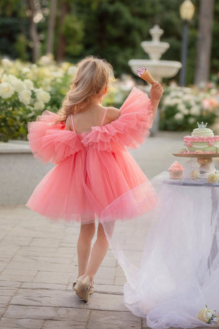 Blush Feather Fairy Tulle Dress Dresses Faeella Size: 2