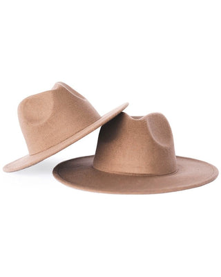 Bordeaux Flat Brim Hats Accessories Bailey's Blossoms Size: Child Color: Mocha