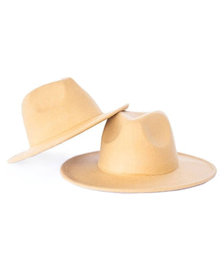 Bordeaux Flat Brim Hats Accessories Bailey's Blossoms Size: Child Color: Camel