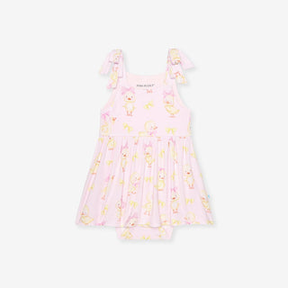 Bamboo Bow Babydoll Bodysuit Dress - Edwina (Chicks) Posh Peanut Size: 0-3 Months