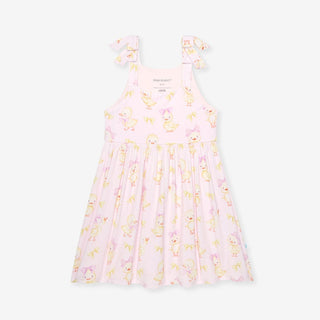 Bamboo Bow Babydoll Dress - Edwina (Chicks) Posh Peanut Size: 3T-4T