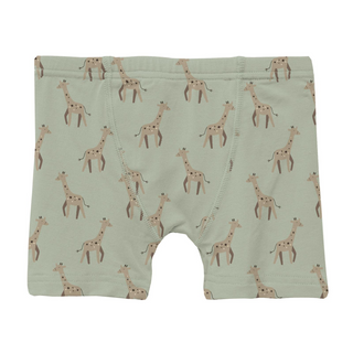 Bamboo Boxer Brief - Aloe Giraffe