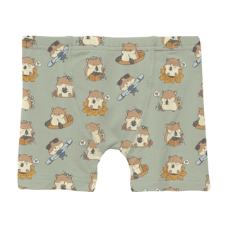 Bamboo Boxer Brief - Aloe Hamster Antics