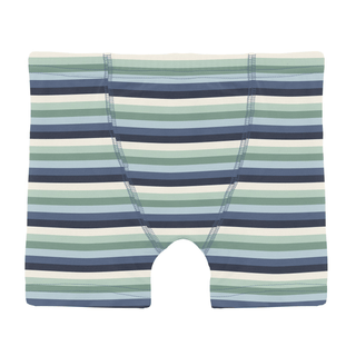 Bamboo Boxer Brief - Denim Stripe KicKee Pants Size: 2T-3T