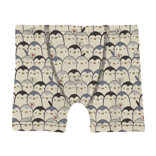 Bamboo Boxer Brief - Moonlight Penguin