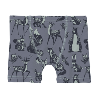 Bamboo Boxer Brief - Moonlight Scandinavian Animals
