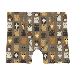 Bamboo Boxer Brief - Portabella Cats