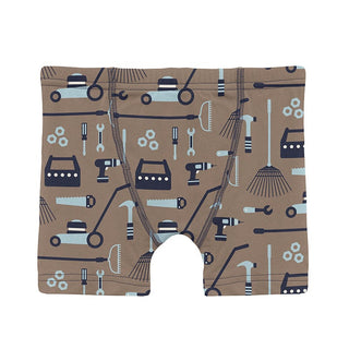 Bamboo Boxer Brief - Portabella Fall ToolsKicKee PantsSize: 2T-3T