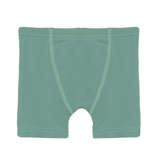 Bamboo Boxer Briefs (Set of 3) - Dove Surf, Shore with Pistachio & Spring Sky Chameleon Boys Underwear KicKee Pants Size: 2T-3T