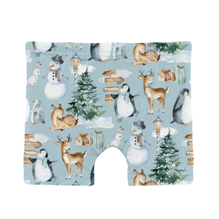 Bamboo Boxer Briefs (Set of 3) - Peacoat Elk, Peacoat & Spring Sky Winter Woodland KicKee Pants Size: 2T-3T