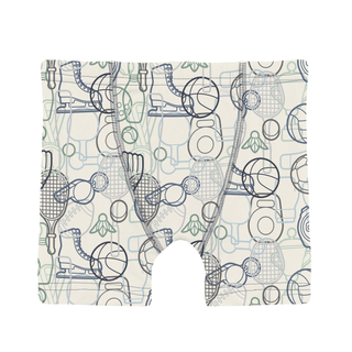 Bamboo Boxer Briefs (Set of 3) - Natural Sports Gear, Natural & Portabella Soccer KicKee Pants Size: 2T-3T