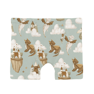 Bamboo Boxer Briefs (Set of 3) - Midnight Space Dream, Stormy Sea & Aloe Castles and Clouds KicKee Pants Size: 3T-4T